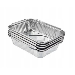 Aliuminio grilio padėklai, pakuotėje 5, 26x33cm