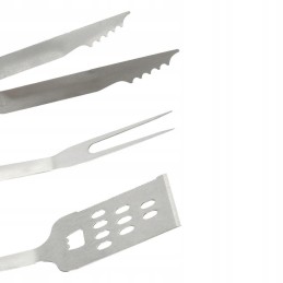 Indai, kepsninės reikmenys, kepsninės žnyplės, mentelė, rinkinys 3 vnt.