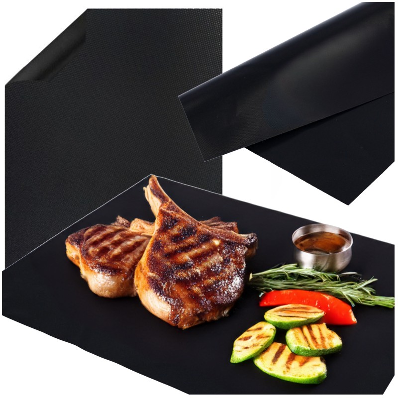 Rinkinyje 5 vnt. tefloninis grilio kilimėlis 40 x 33 cm