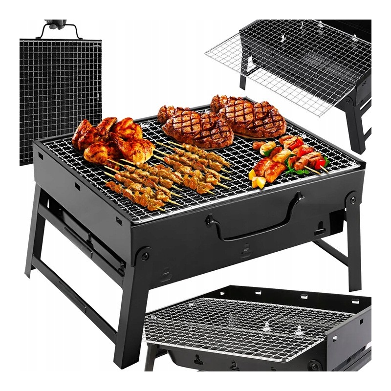 Nešiojamas, sulankstomas mini turistinis grilis - lagaminas