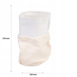 Medvilninis filtro maišelis misai, vynui, likeriams filtruoti, 1,2l, su elastine juostele