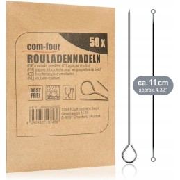 50x mėsos iešmeliai ritiniai vyniotiniai adatos nerūdijančio plieno iešmelių rinkinys