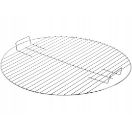 Grilio grotelės 41 5 cm apvalios su rankenomis