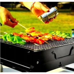 Turistinė anglių kepsninė su sulankstomu lagaminu