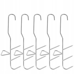 Trivietis žuvies rūkymo kabliukas, 25 mm, 3 mm, 5 vnt