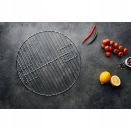 Grilio grotelės 41 5 cm apvalios su rankenomis