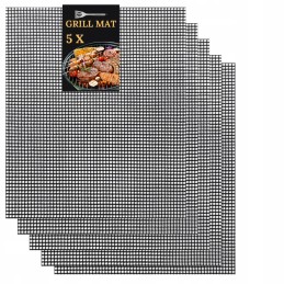 5x Tefloninio tinklelio kilimėlis, skirtas kepti ant grotelių orkaitėje 30x40