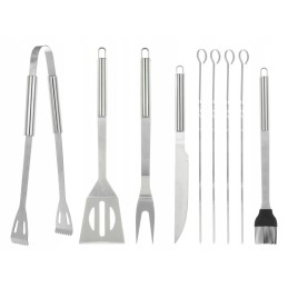 Grilio stalo įrankių rinkinys 10 vnt.