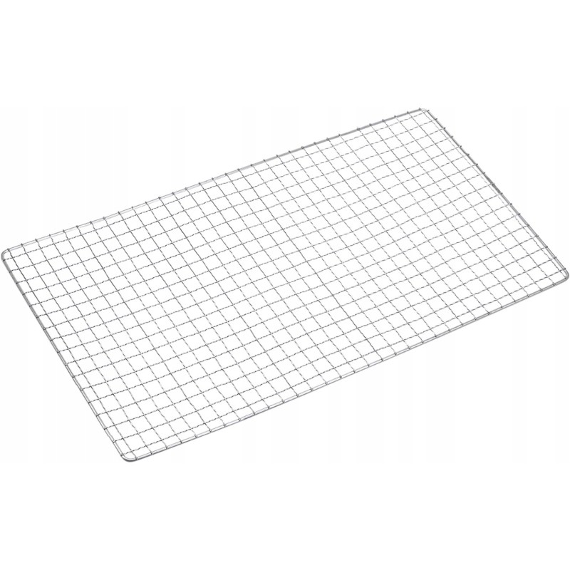 Stačiakampės grilio grotelės, nerūdijančio plieno grilio stovas, 61x26 cm