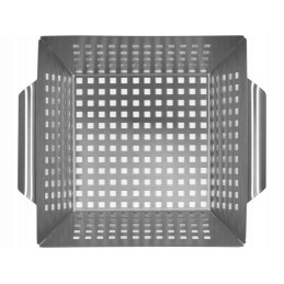 Grilio krepšelis, nerūdijančio plieno 26 x 22 x 7 cm yato