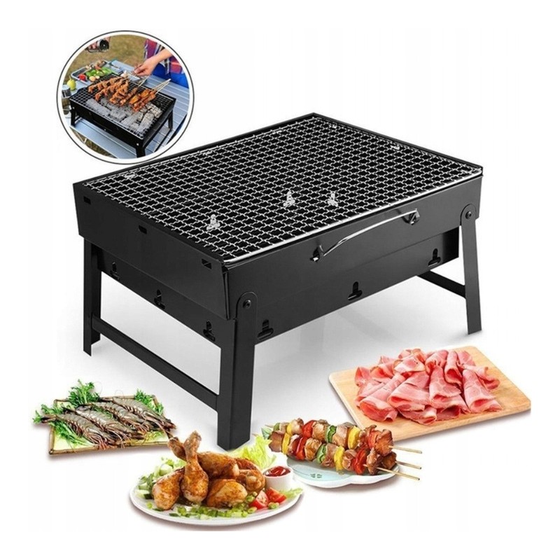 Turistinis „Charcoal Garden Grill“ nešiojamas sulankstomas stovyklavimo lagaminas ⭐⭐⭐⭐⭐