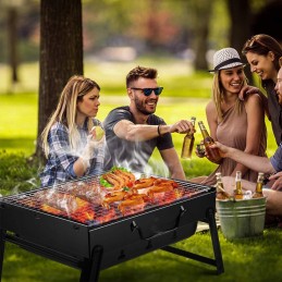 Turistinis „Charcoal Garden Grill“ nešiojamas sulankstomas stovyklavimo lagaminas ⭐⭐⭐⭐⭐