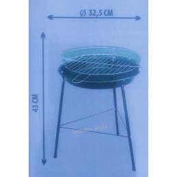 Master grill&party apvali grilis 32,5 cm