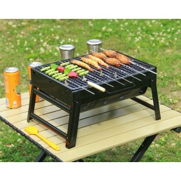 Turistinis grilis sulankstomas nešiojamas lagaminas mažas anglių sodas