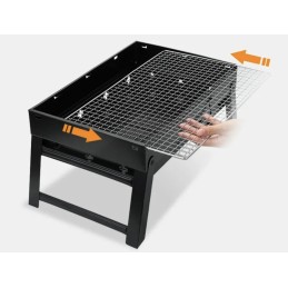 Turistinis grilis sulankstomas nešiojamas lagaminas mažas anglių sodas