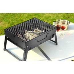 Turistinis grilis sulankstomas nešiojamas lagaminas mažas anglių sodas