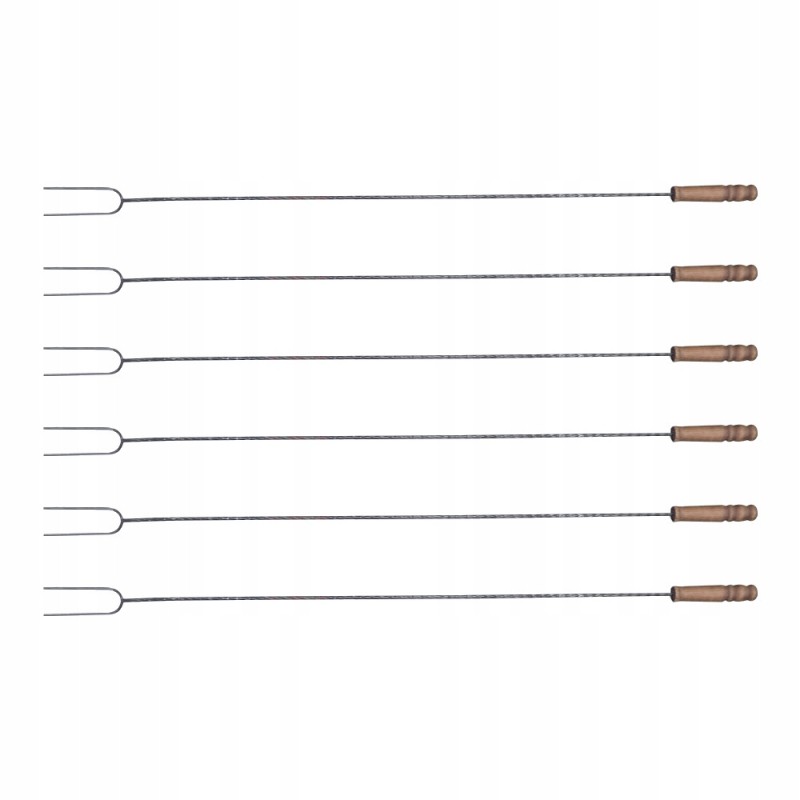 Židinio šakutės - rinkinyje 6 vnt 100 cm