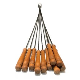 Židinio šakutės - rinkinyje 6 vnt 100 cm