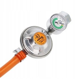 Propano dujų reguliatoriaus rinkinys + 2 x žarnos spaustukai 37 mbar - bfg propano dujų reguliatorius 37 mbar butanas, 1,5 kg/h 