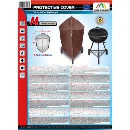 Vandeniui atsparus apsauginis dangtelis, skirtas medžio anglims arba dujinėms sodo kepsninėms