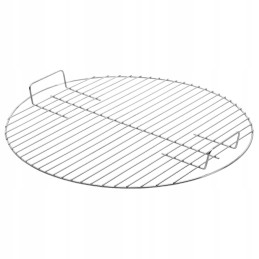 Grilio grotelės 41 5 cm apvalios su rankenomis