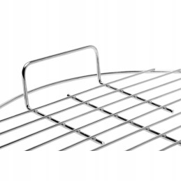 Grilio grotelės 41 5 cm apvalios su rankenomis