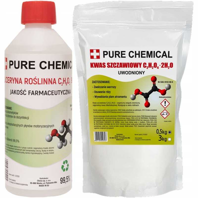 Farmacinis augalinis glicerinas 99,5 % grynumo 0,5 l ~ 0,63 kg