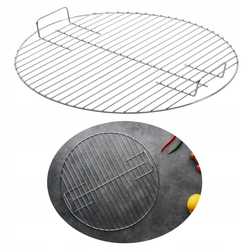 Apvalios grilio grotelės 41,5 cm su rankenomis