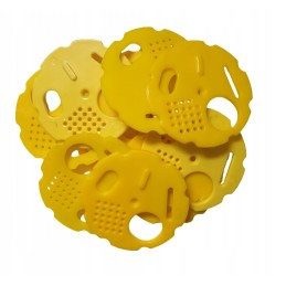 Apskritimas, žiedai vestuvių gatvėms, 10 vnt. geltona - ø80mm