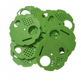 Apskritimas, žiedai vestuvių gatvėms, 10 vnt. žalia - ø80mm