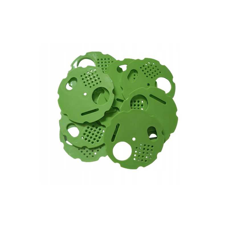 Apskritimas, žiedai vestuvių gatvėms, 10 vnt. žalia - ø80mm