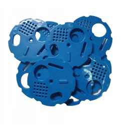 Apskritimas, žiedai vestuvių gatvėms, 10 vnt. mėlyna - ø80mm