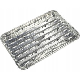 Aliuminio grilio padėklas, 25 vnt., stačiakampis, 35 x 23 cm