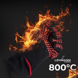 Karščiui atsparios virtuvinės grilio pirštinės, didelės, 2 vnt., iki 33 cm!