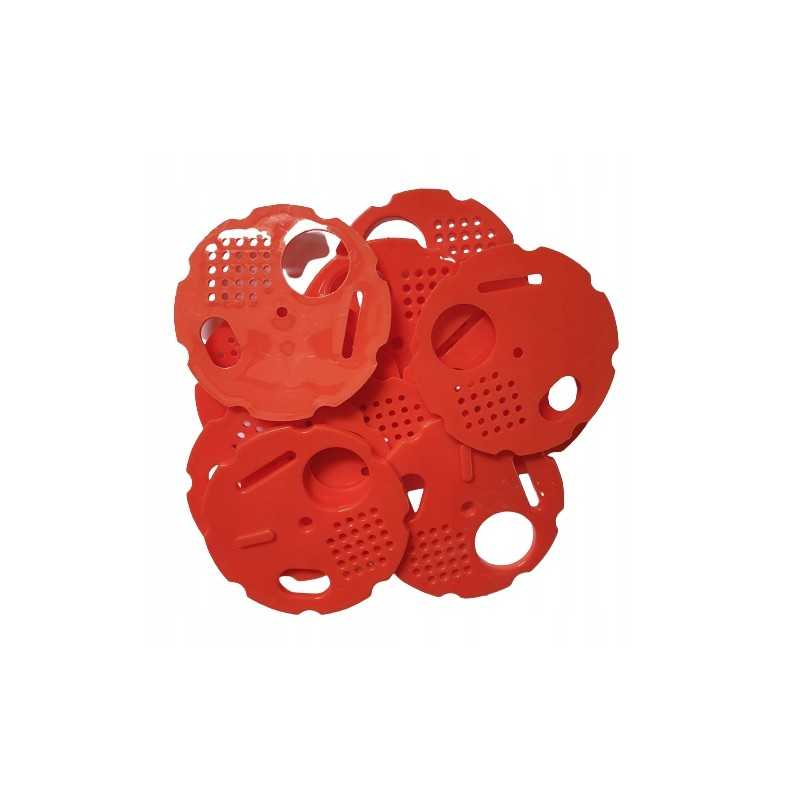 Apskritimas, žiedai vestuvių gatvėms, 10 vnt. raudona - ø80mm