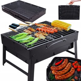 Turistinis grilis nešiojamas sulankstomas kempingas lagaminas 43 x 29 cm