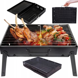 Turistinis grilis nešiojamas sulankstomas kempingas lagaminas 43 x 29 cm