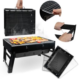 Turistinis grilis nešiojamas sulankstomas kempingas lagaminas 43 x 29 cm