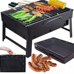 Turistinis grilis nešiojamas sulankstomas kempingas lagaminas 43 x 29 cm