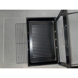 Turistinis grilis nešiojamas sulankstomas kempingas lagaminas 43 x 29 cm