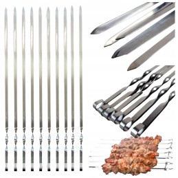 Iešmeliai mėsos iešmams, nerūdijančio plieno, 10 vnt, 50 cm, grilis