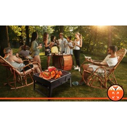 Sulankstoma, nešiojama, nešiojama sodo anglies kepsninė