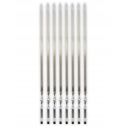 Plieniniai iešmai kebabams kepti, ilgi 50 cm, 10 vnt