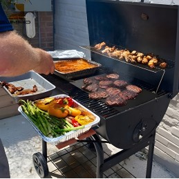 4x tefloninio kilimėlio grilio kilimėlio kepimo skarda