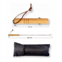 Laužo lazda dešrai, teleskopinė šakutė, sulankstomas atidarytuvas, 65 cm