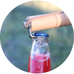 Laužo lazda dešrai, teleskopinė šakutė, sulankstomas atidarytuvas, 65 cm