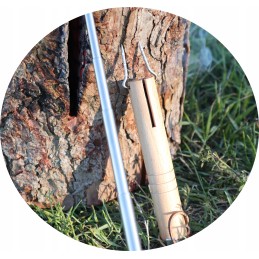 Laužo lazda dešrai, teleskopinė šakutė, sulankstomas atidarytuvas, 65 cm