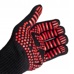 Karščiui atsparios virtuvinės grilio pirštinės, didelės, 2 vnt., iki 33 cm!