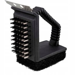 Grilio valymo rinkinys, 2x titano skystis, šepetys ir kempinė