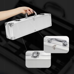 Stalo įrankių rinkinys, kepsninės reikmenys, 3 vnt. lagaminas